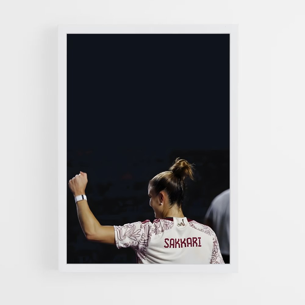 Poster Maria sakkari raquette – affiche Tennis (vue 3)